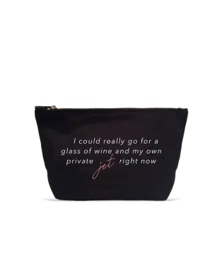 Private Jet Pouch In Black