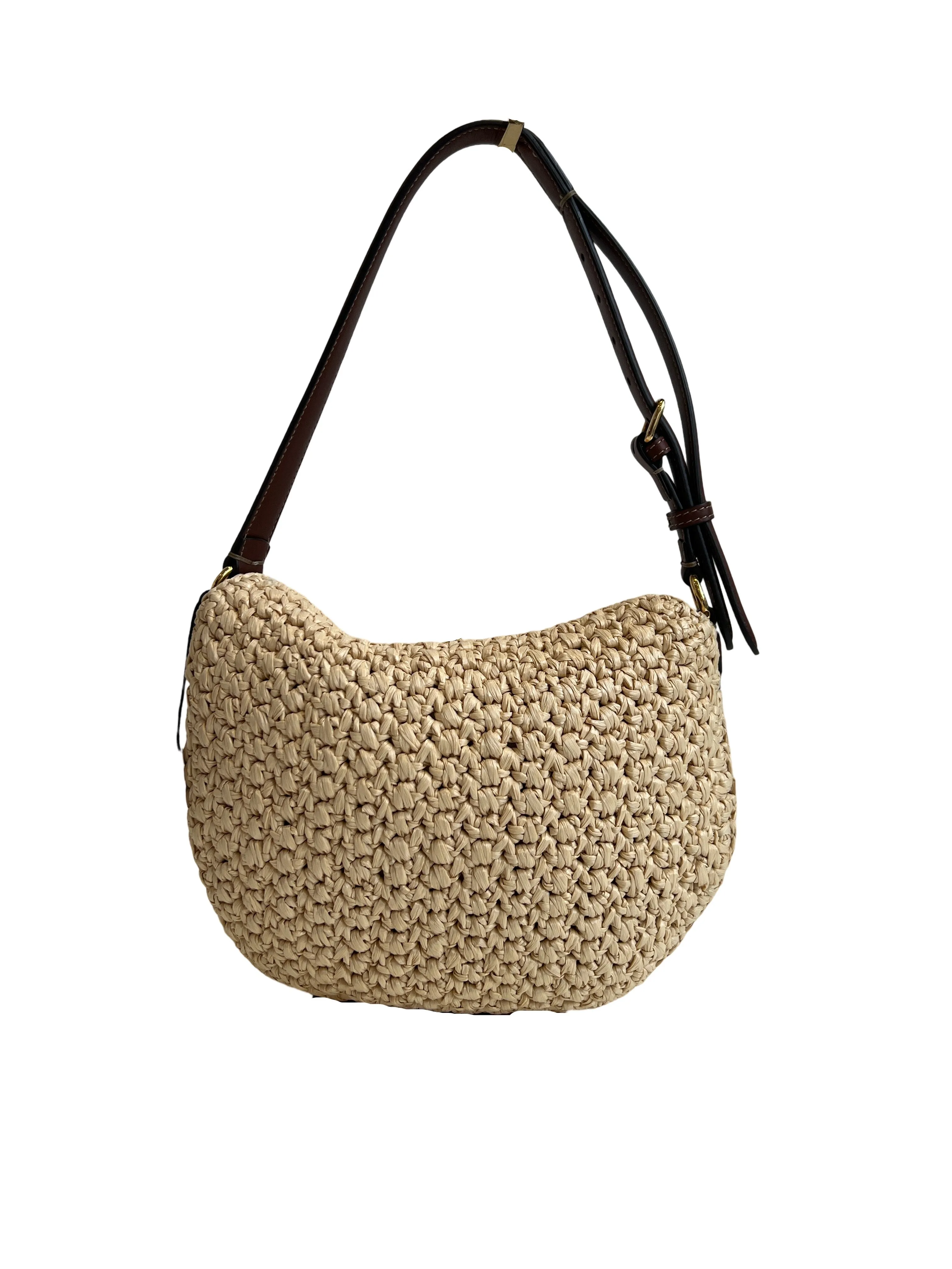 Raffia shoulder bag
