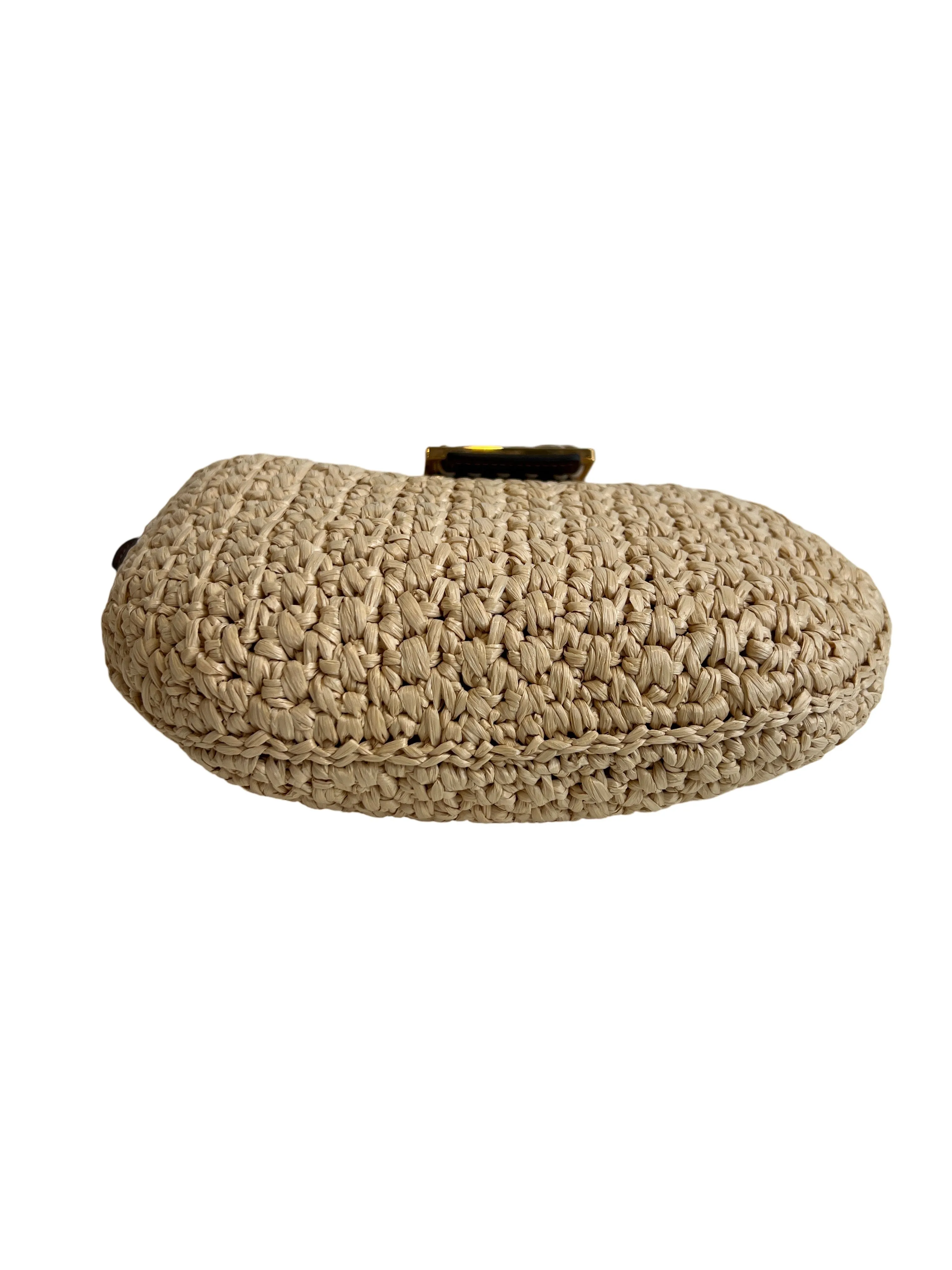 Raffia shoulder bag
