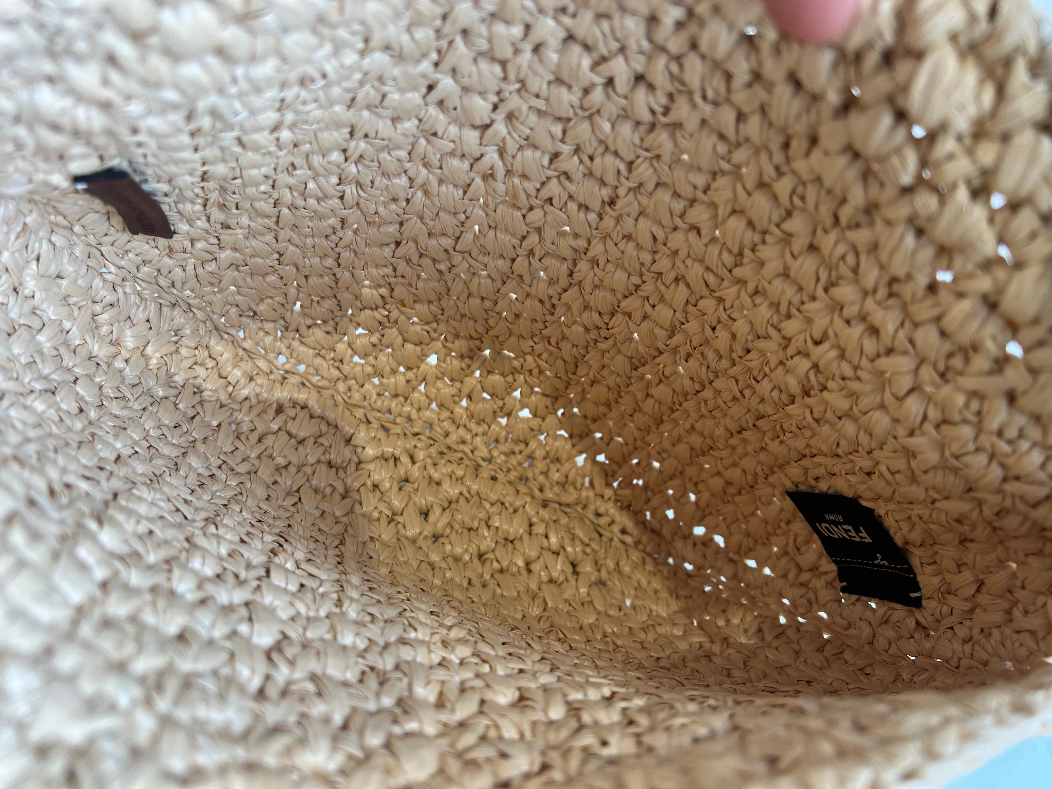 Raffia shoulder bag