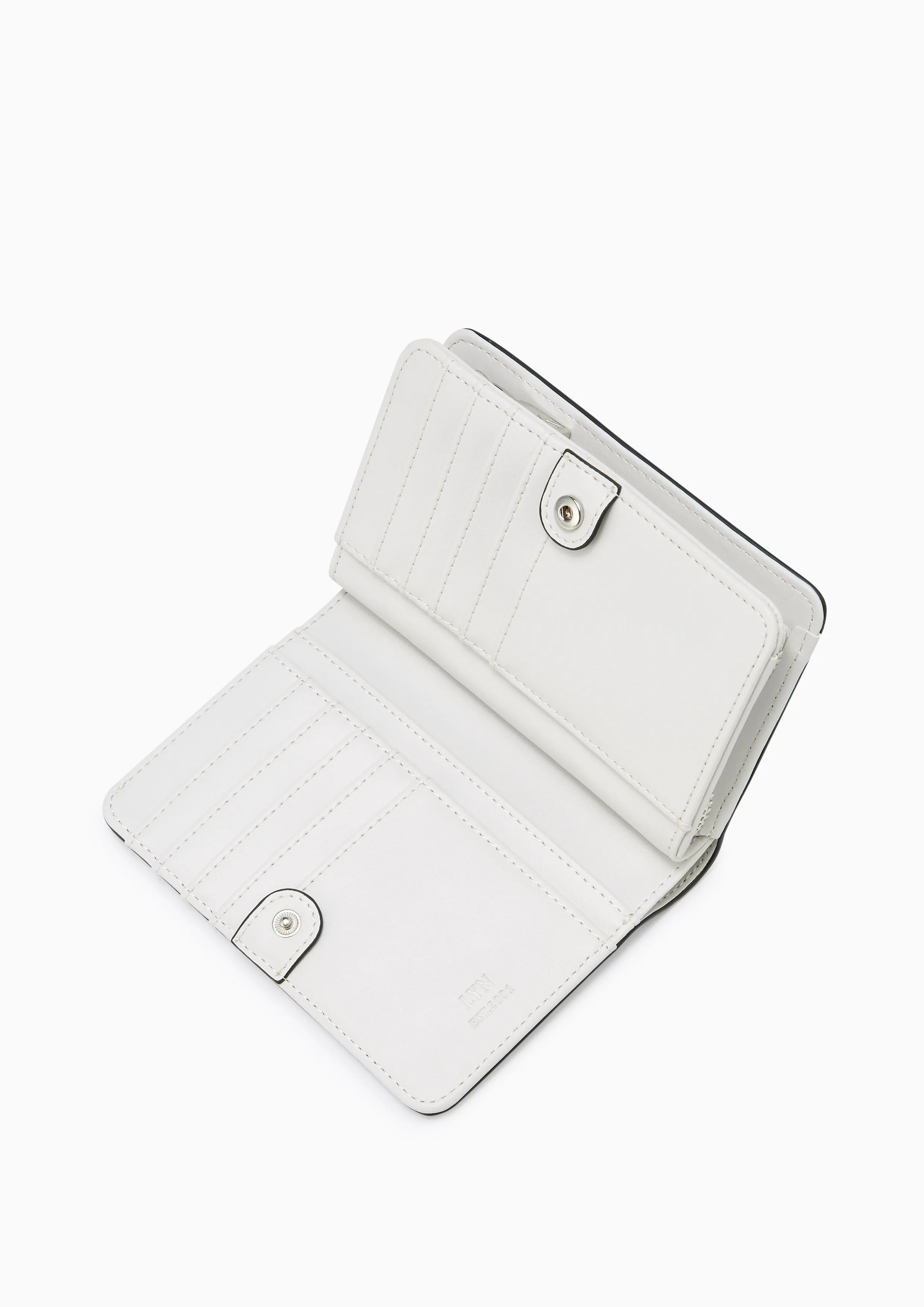 Re-Edit Marble Semi Long Wallet Light Grey