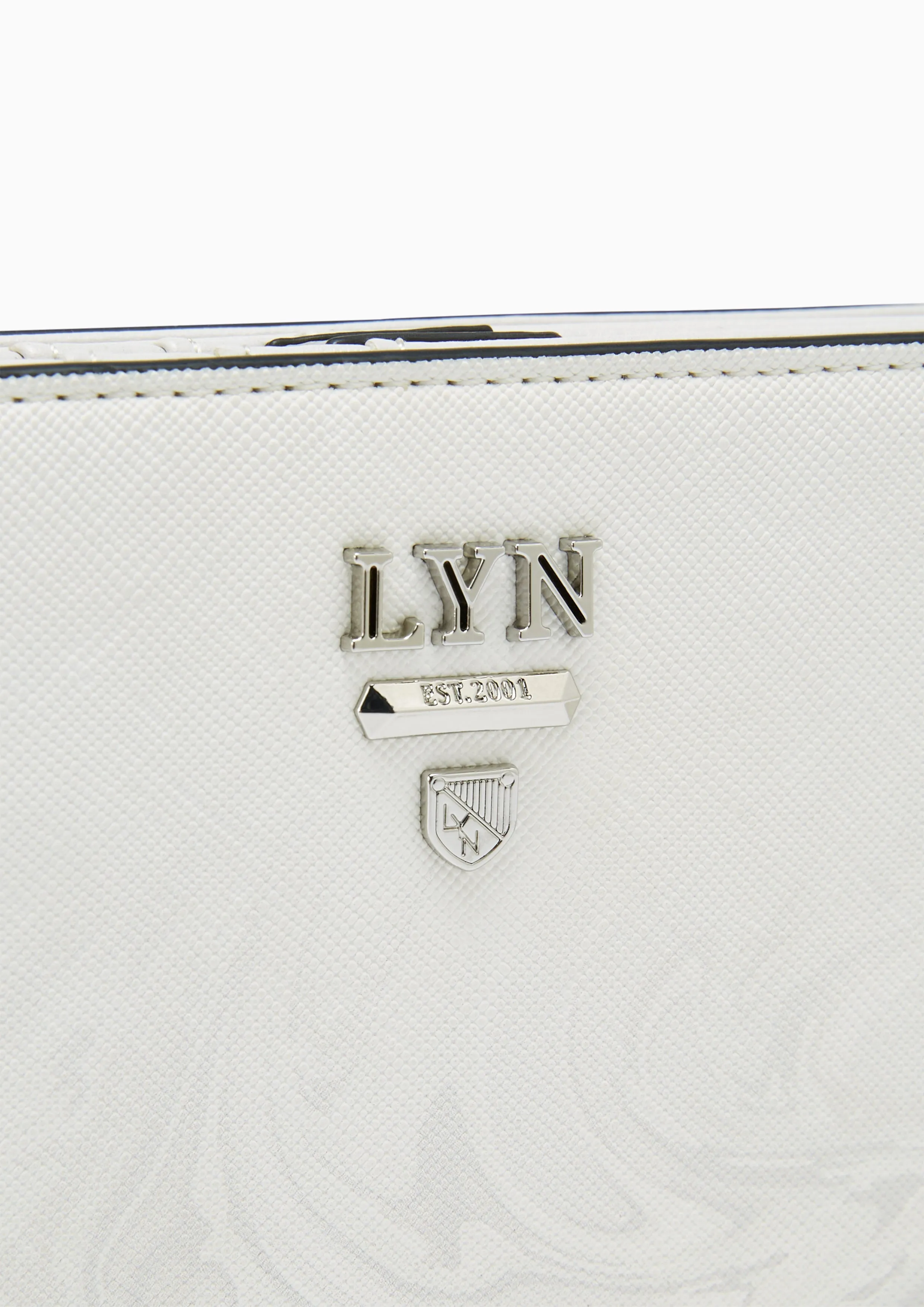 Re-Edit Marble Semi Long Wallet Light Grey
