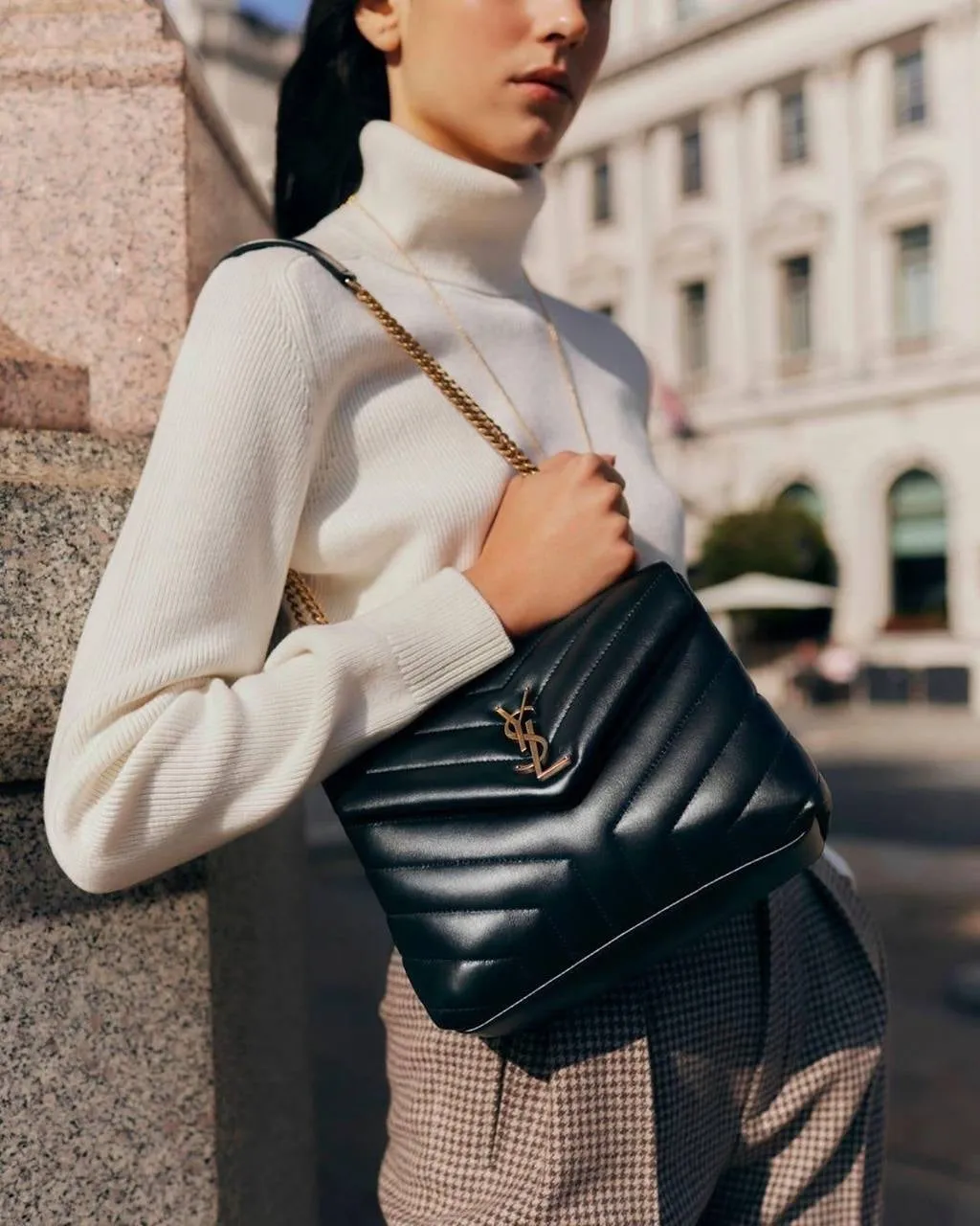 SAINT LAURENT Loulou  leather shoulder bag