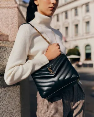 SAINT LAURENT Loulou  leather shoulder bag