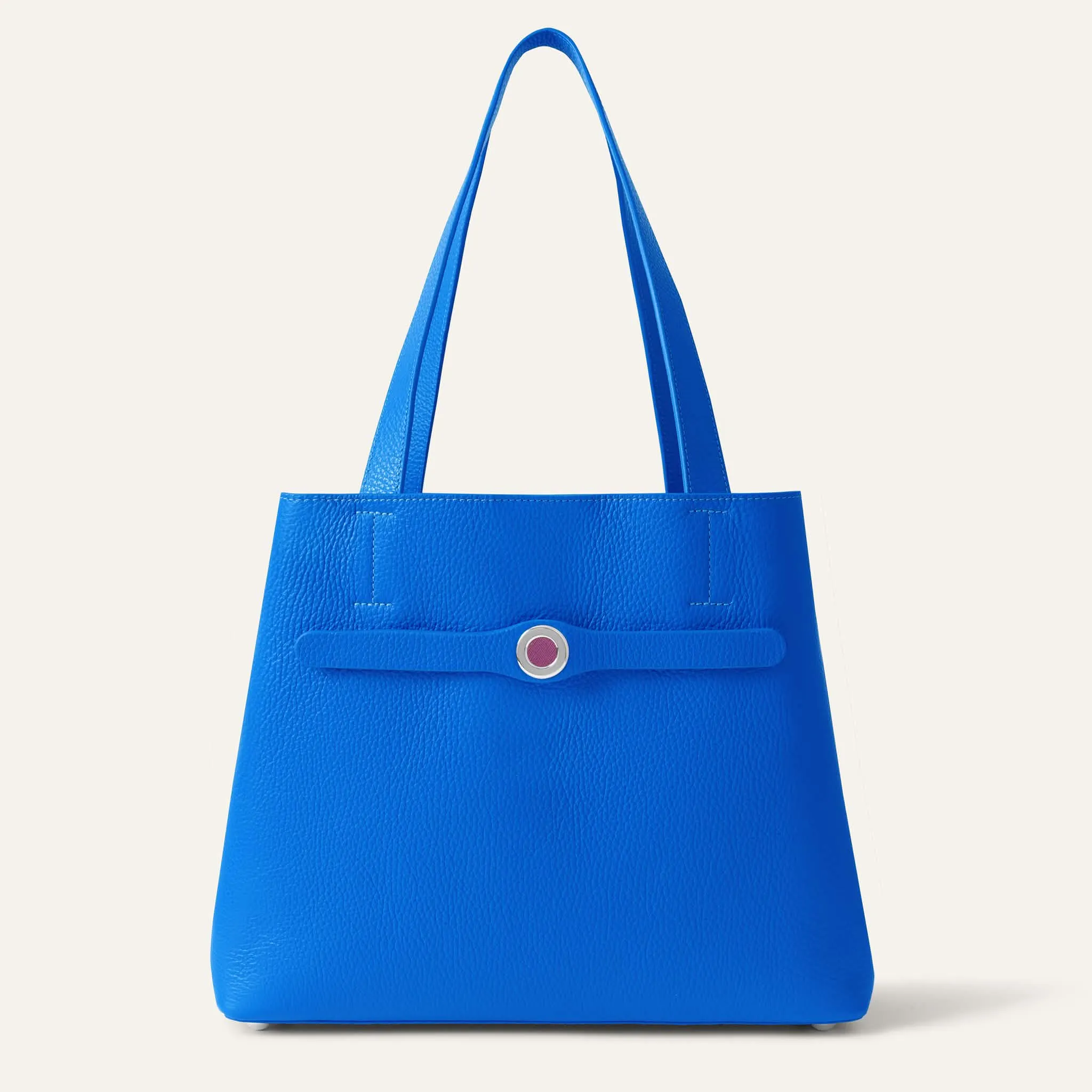 Sarah Tote | Sapphire with Silver hardware