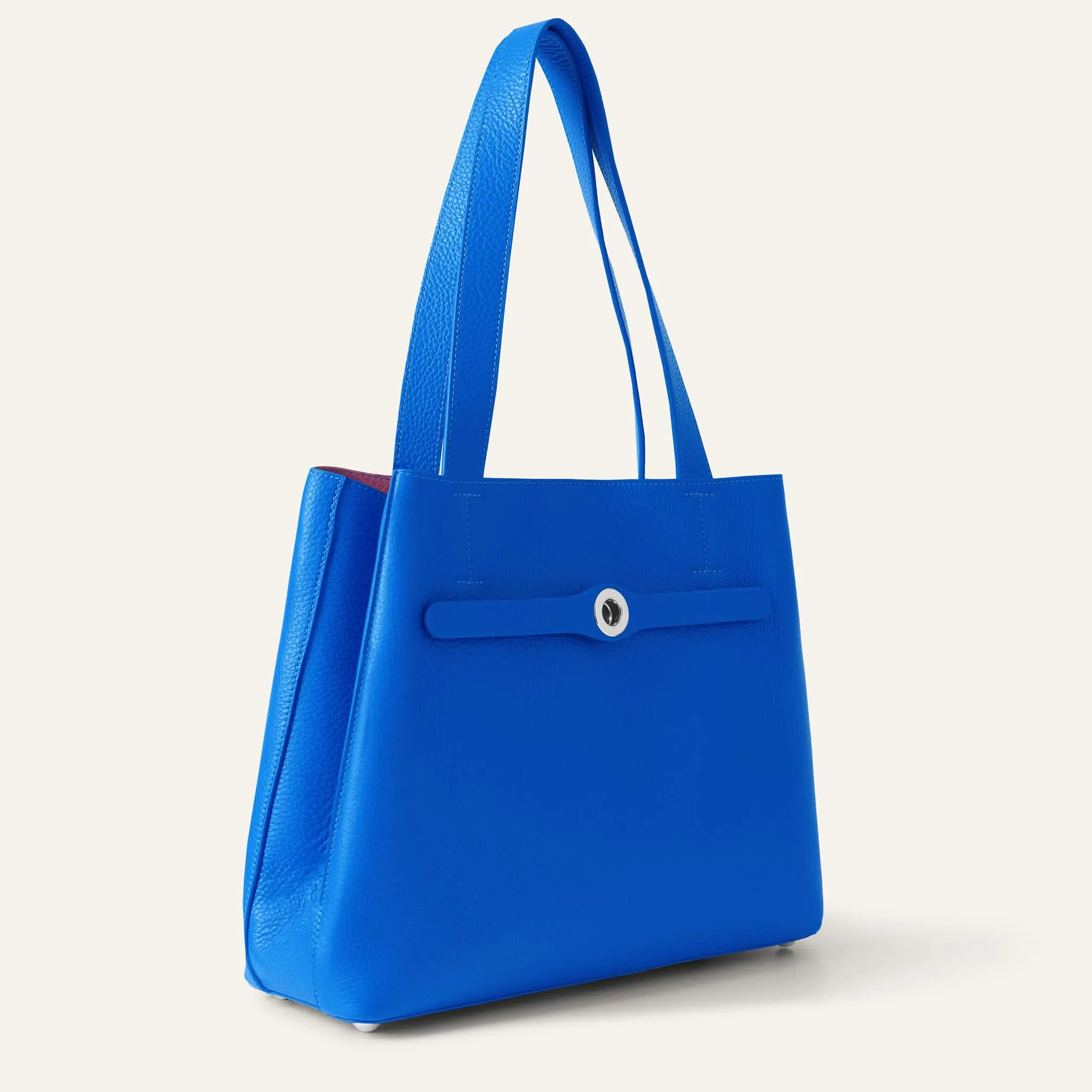 Sarah Tote | Sapphire with Silver hardware