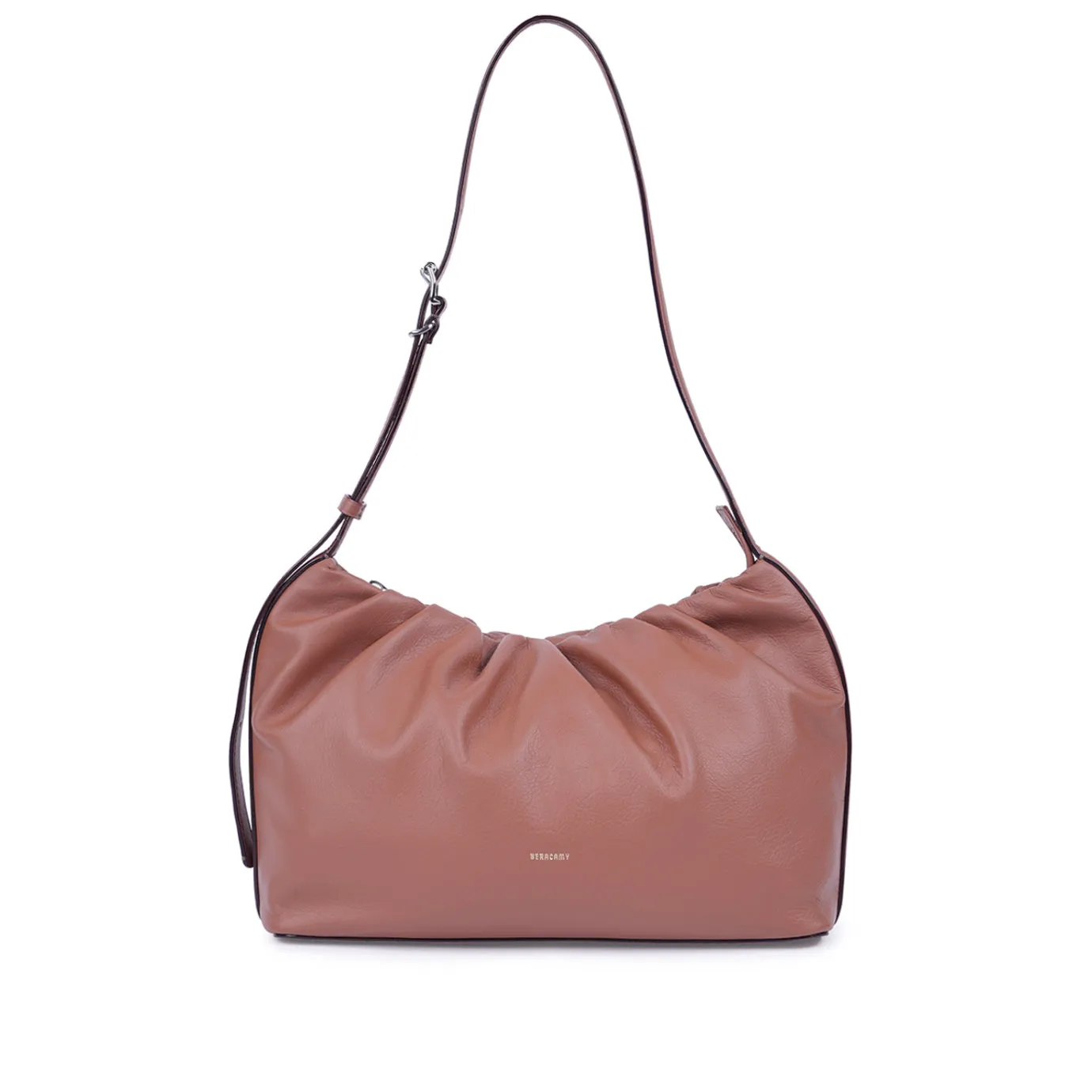 Scrunchie Zip Shoulder Bag - Coconut