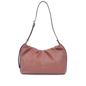 Scrunchie Zip Shoulder Bag - Coconut