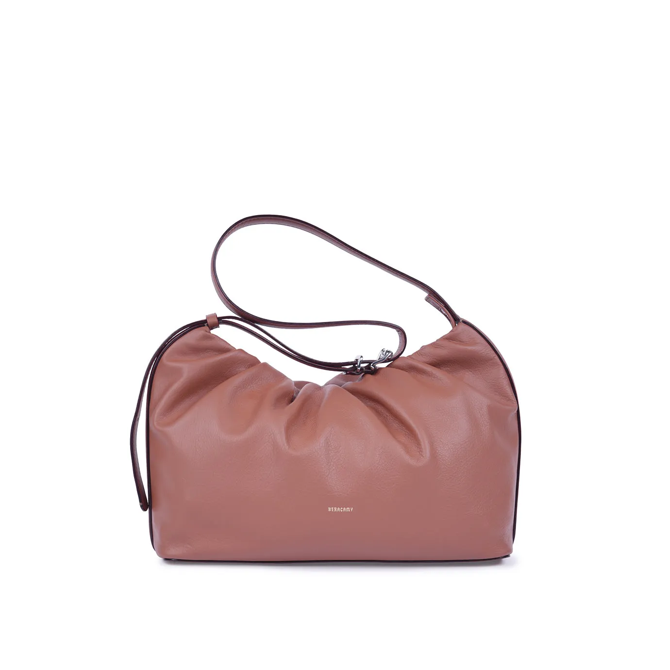 Scrunchie Zip Shoulder Bag - Coconut