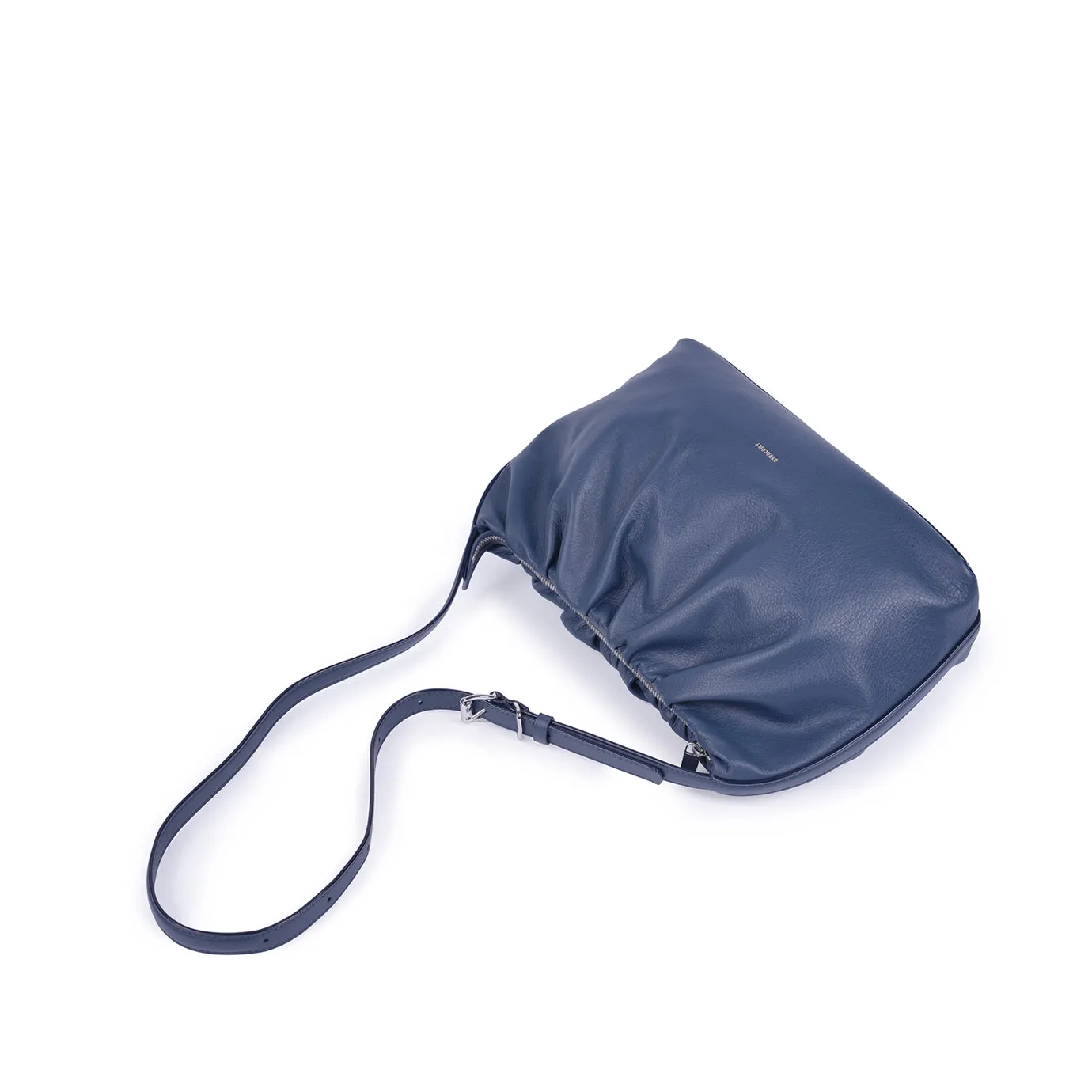 Scrunchie Zip Shoulder Bag - Moonlight