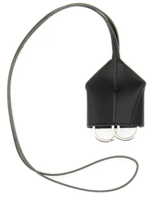 Structured Leather Keychain