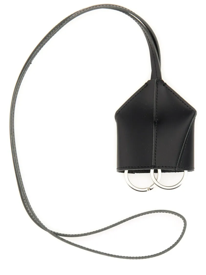 Structured Leather Keychain