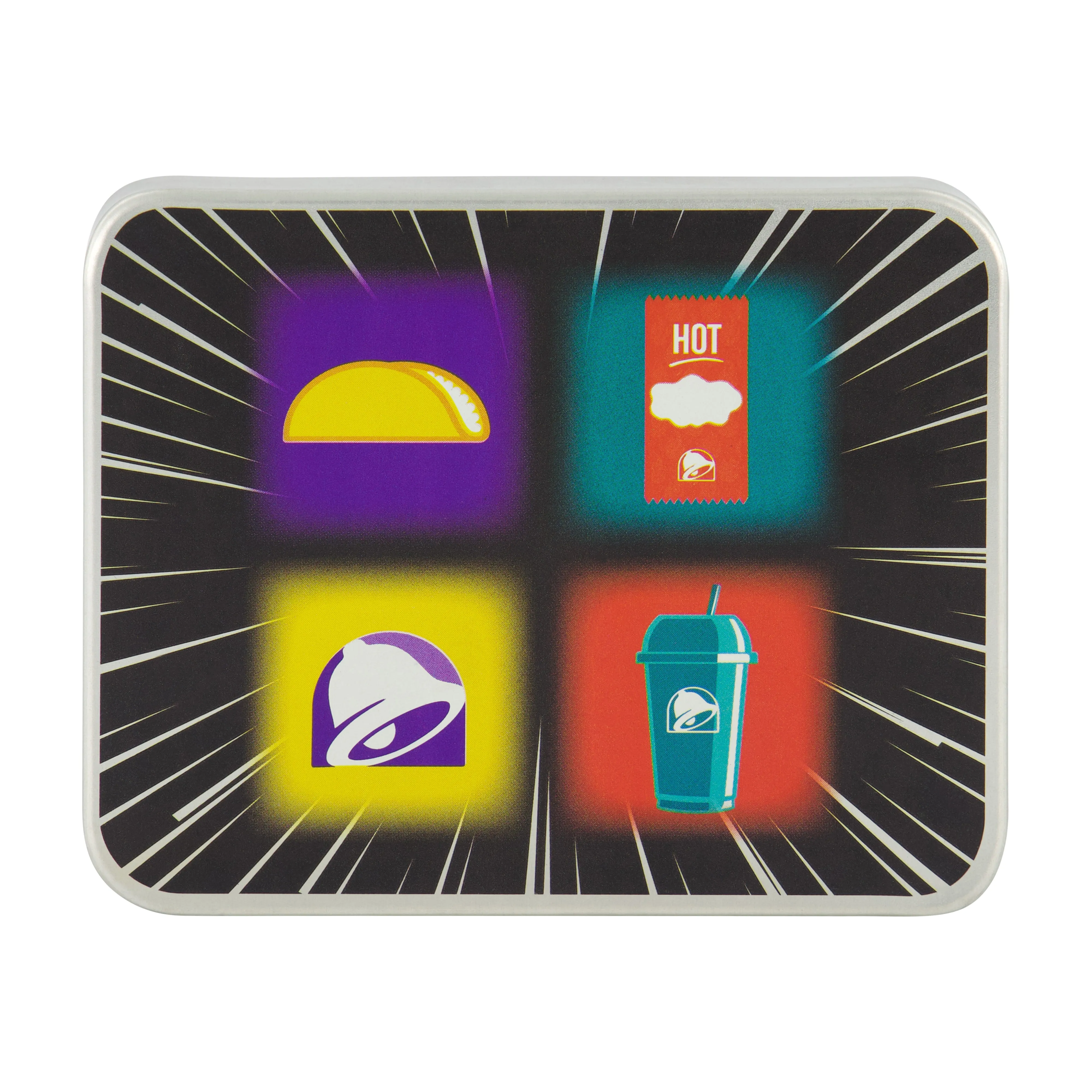 TACO BELL LOGO Bifold Wallet, Slim Wallet with Decorative Tin for Men and Women