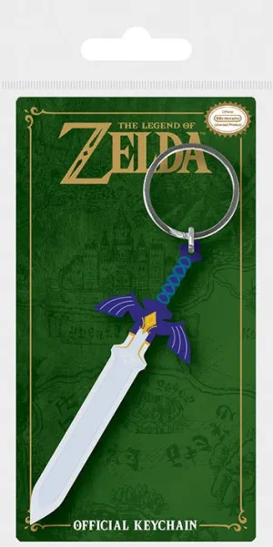 The Legend Of Zelda Master Sword Rubber Key Chain