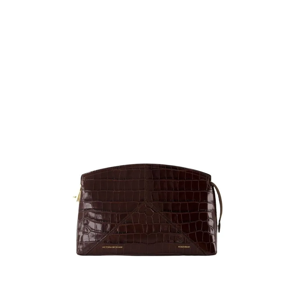The Victoria Clutch - Leather - Brown