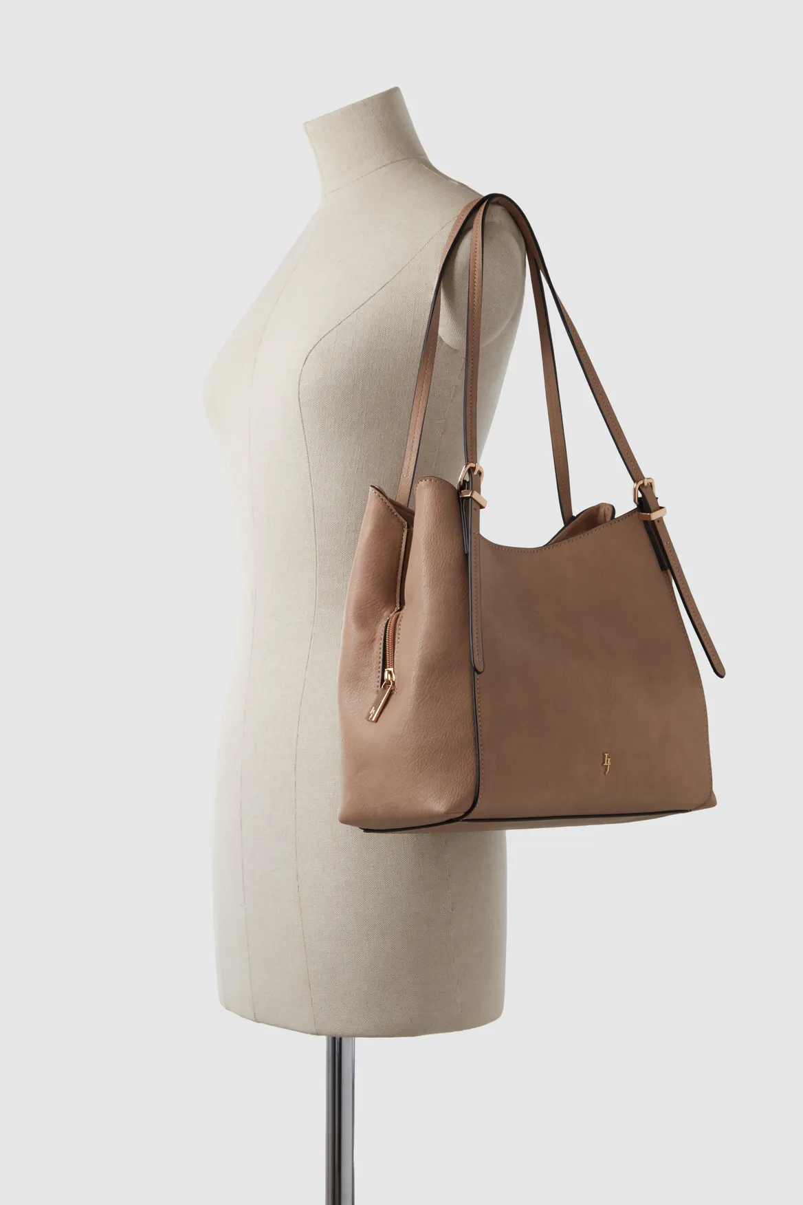Triple Compartment Tote Bag