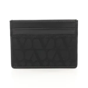 Valentino Canvas Leather Toile Iconograph Card Case