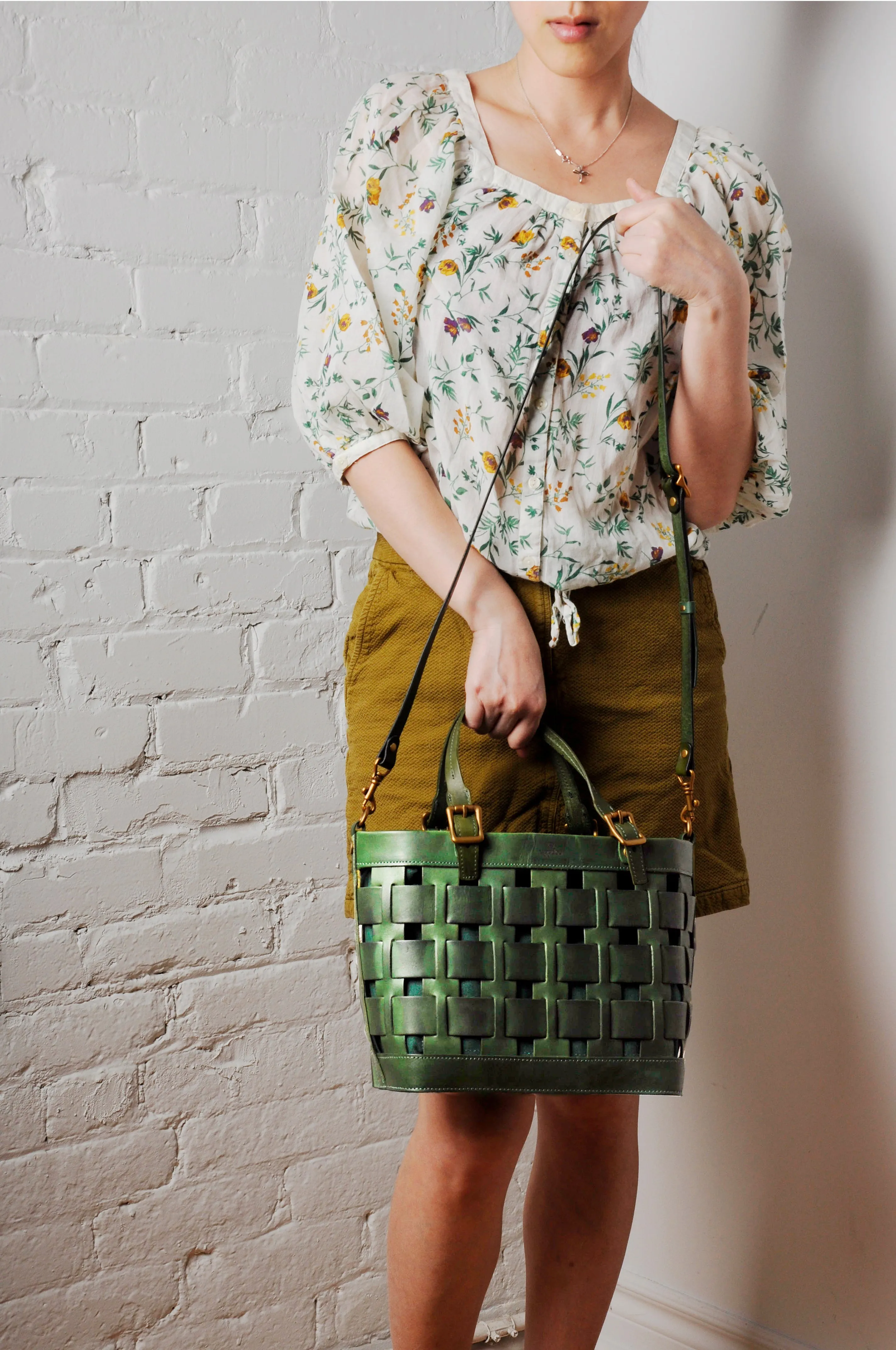 Venture Basket Tote - Hunter Green
