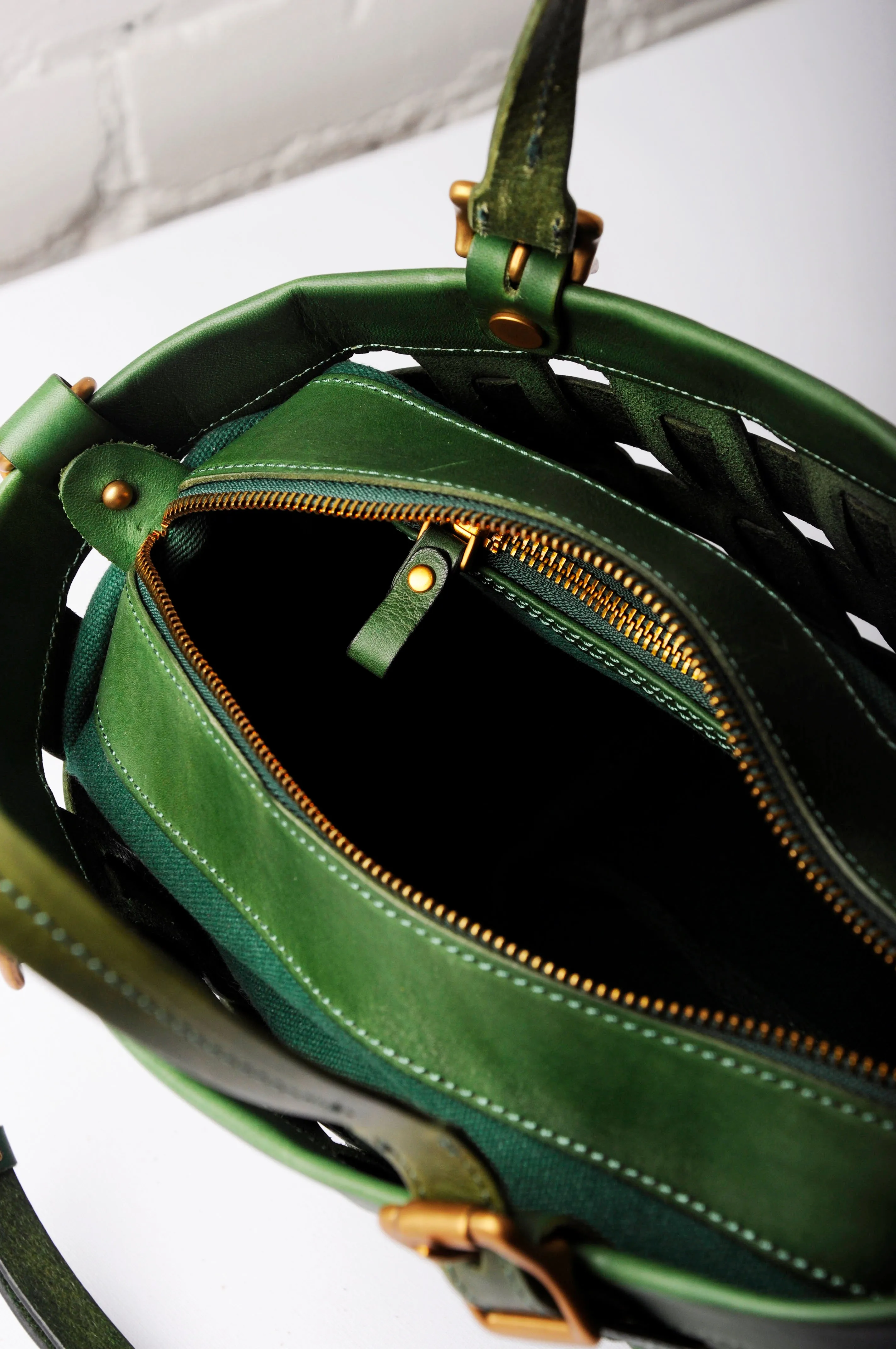 Venture Basket Tote - Hunter Green