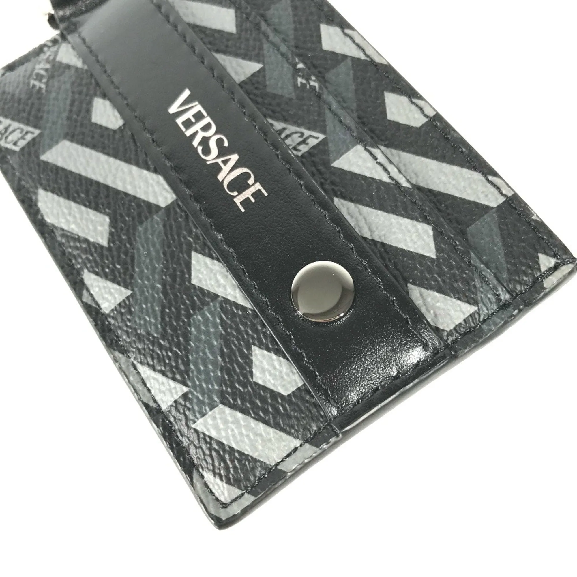 Versace  Leather Card Case (Pre-Owned)