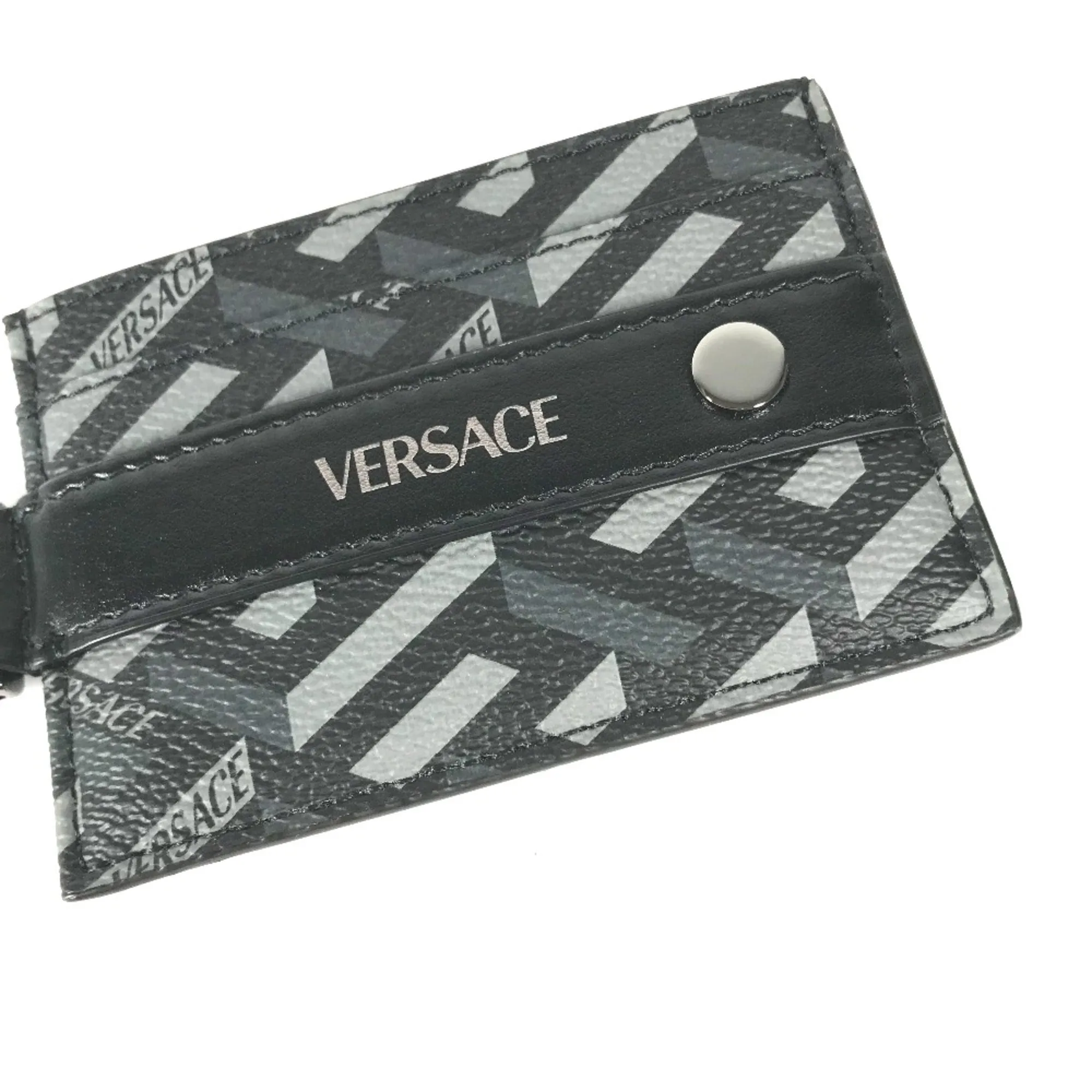 Versace  Leather Card Case (Pre-Owned)