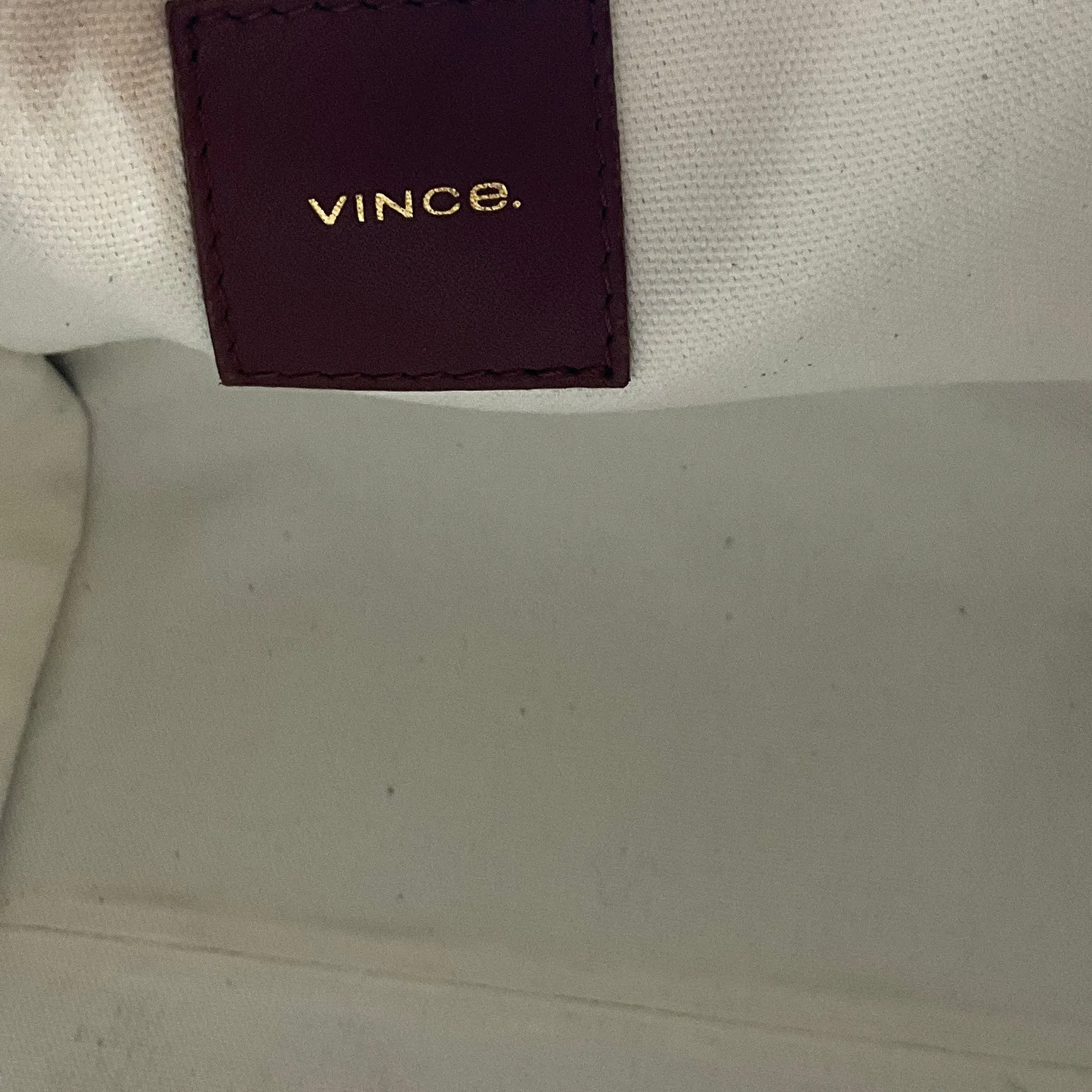 Vince Natural / Brown Leather Trimmed Linen Tote