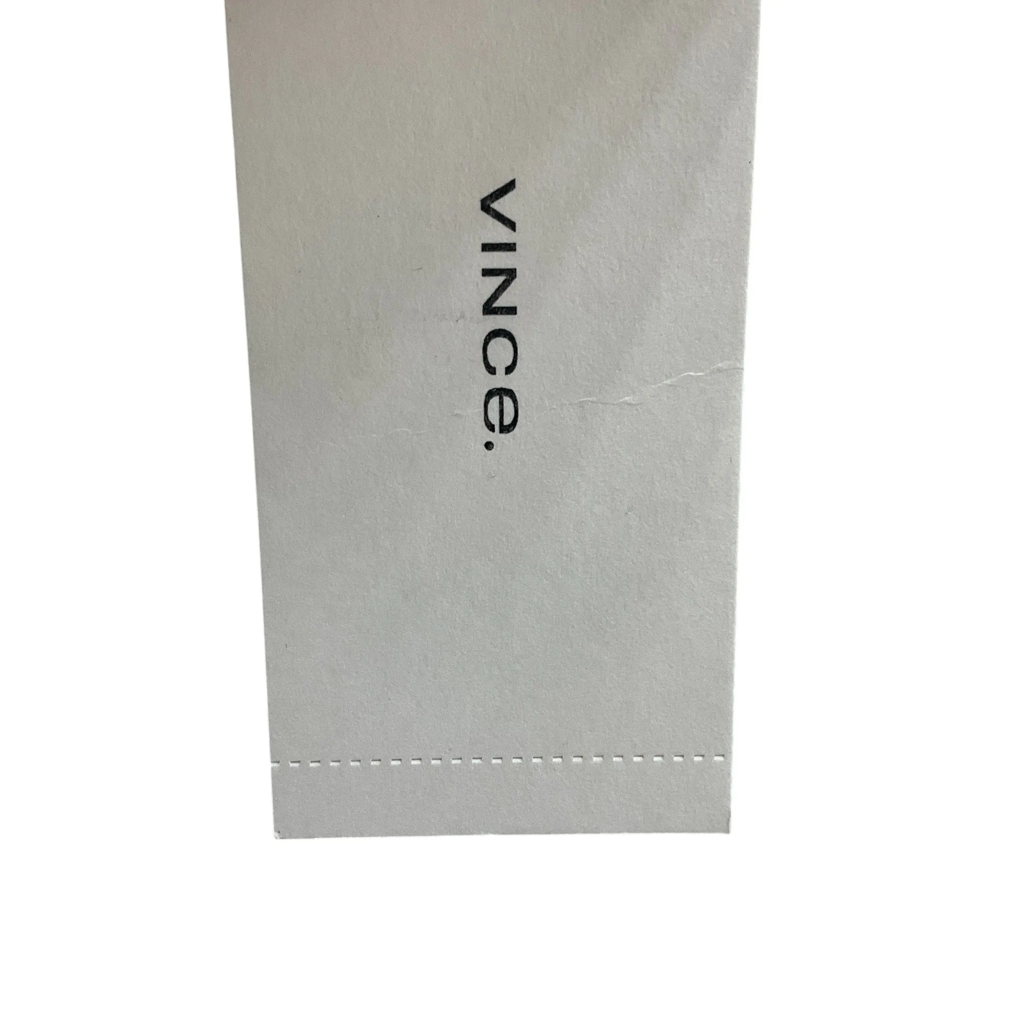 Vince Natural / Brown Leather Trimmed Linen Tote