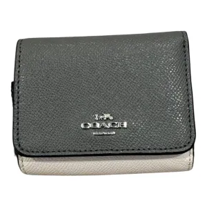 Wallet Designer By Coach In Grey & White, Size:Small