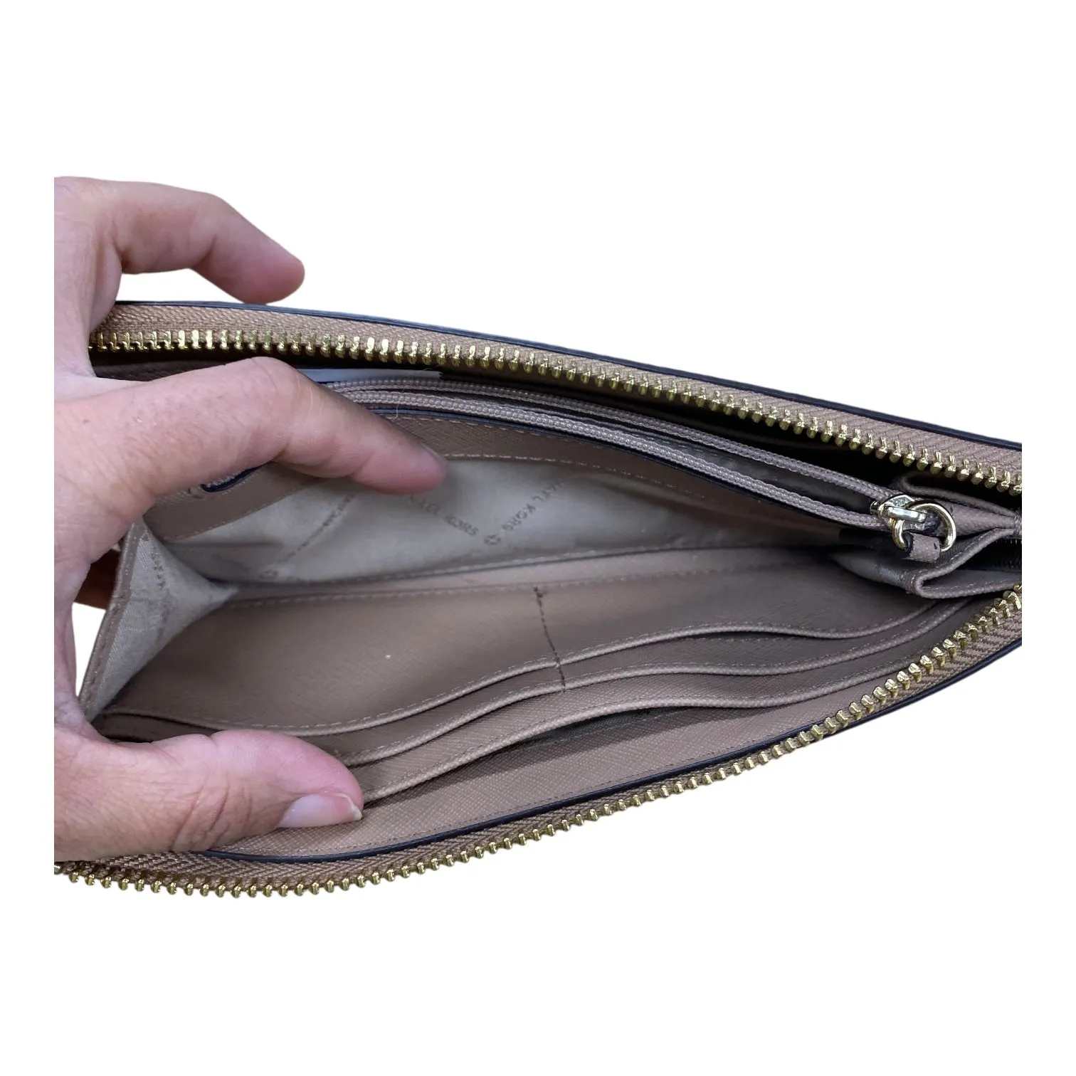 Wallet Designer By Michael Kors In Tan, Size:Large
