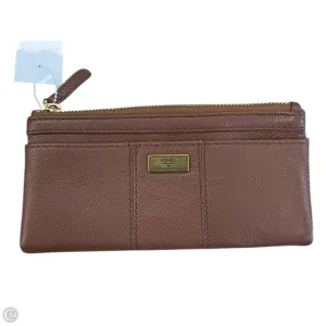 Wallet Leather By Fossil, Size: Large