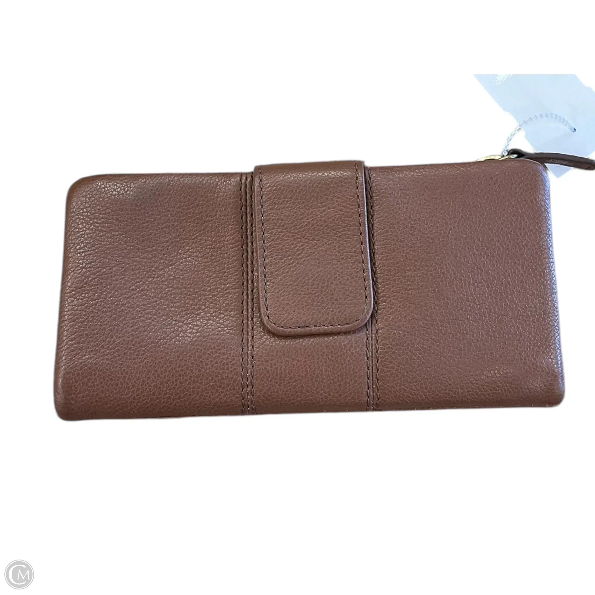 Wallet Leather By Fossil, Size: Large