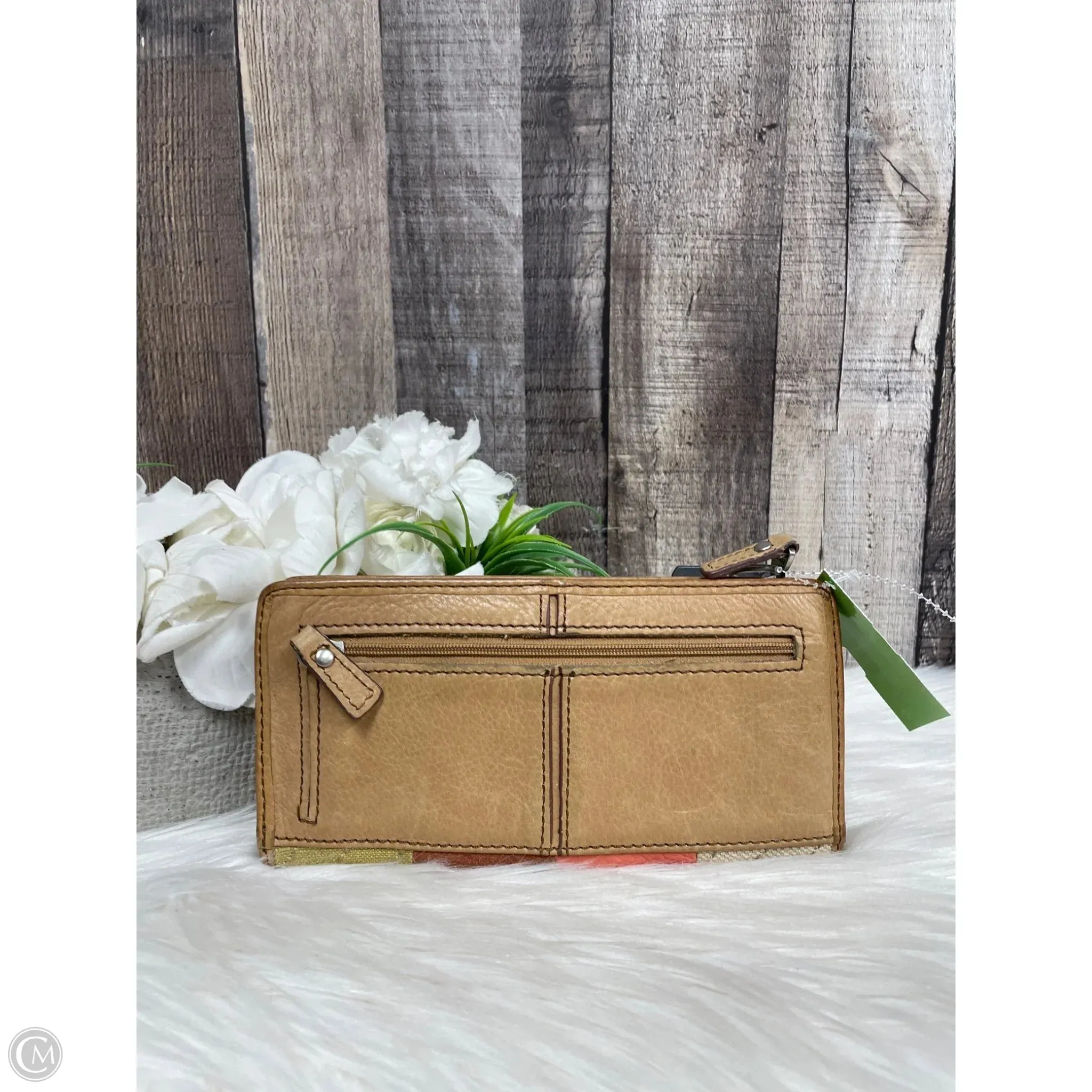 Wallet Leather By Fossil, Size: Medium