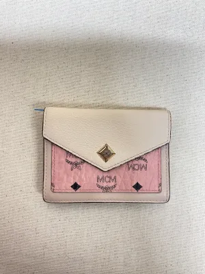 Wallet Luxury Designer By Mcm In Pink & Tan, Size:Small