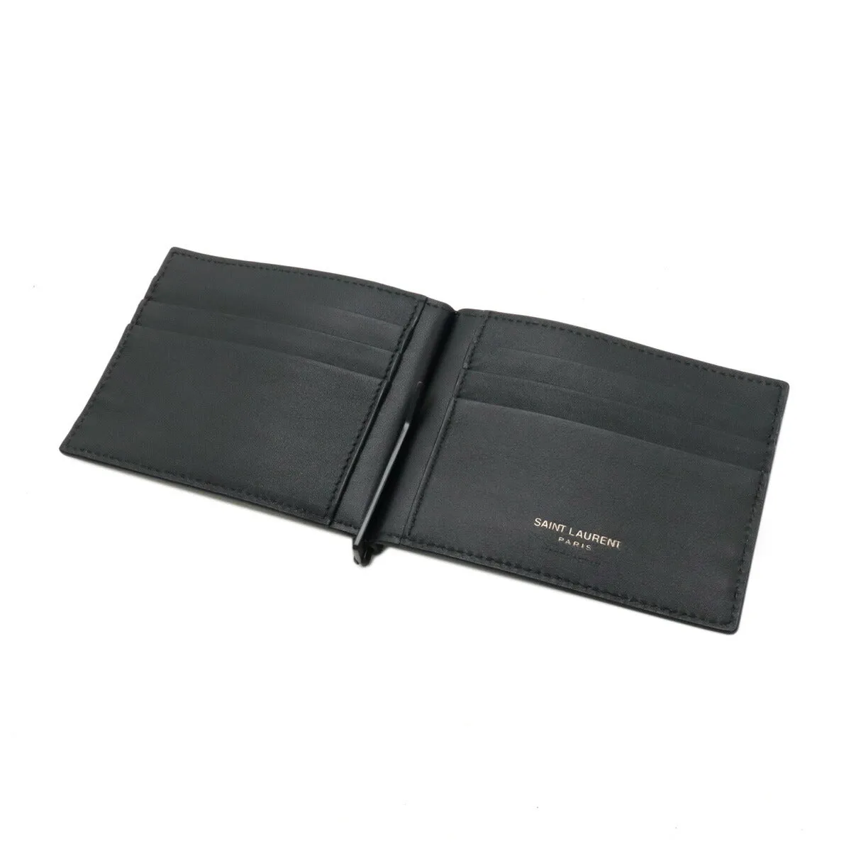 Yves Saint Laurent Stripe Bifold Wallet